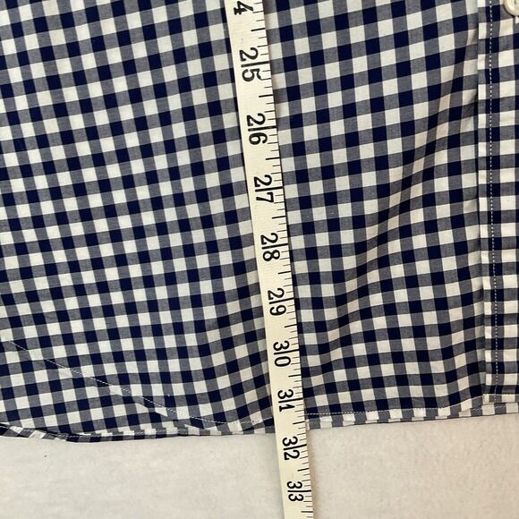 J Crew Ludlow Shirt Mens XL Blue White Check Long Sleeves Cotton 120’s 2 Ply - Picture 4 of 13